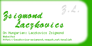 zsigmond laczkovics business card